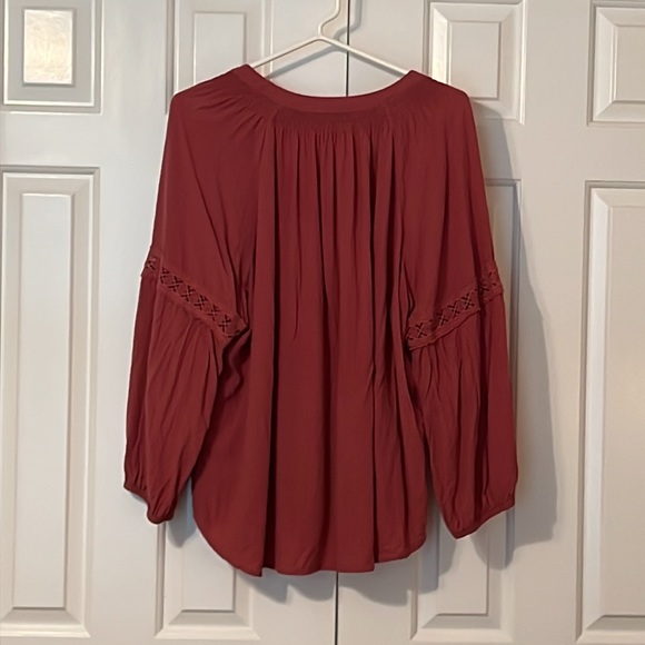 Violets & Roses blouse. XL - Picture 2 of 2